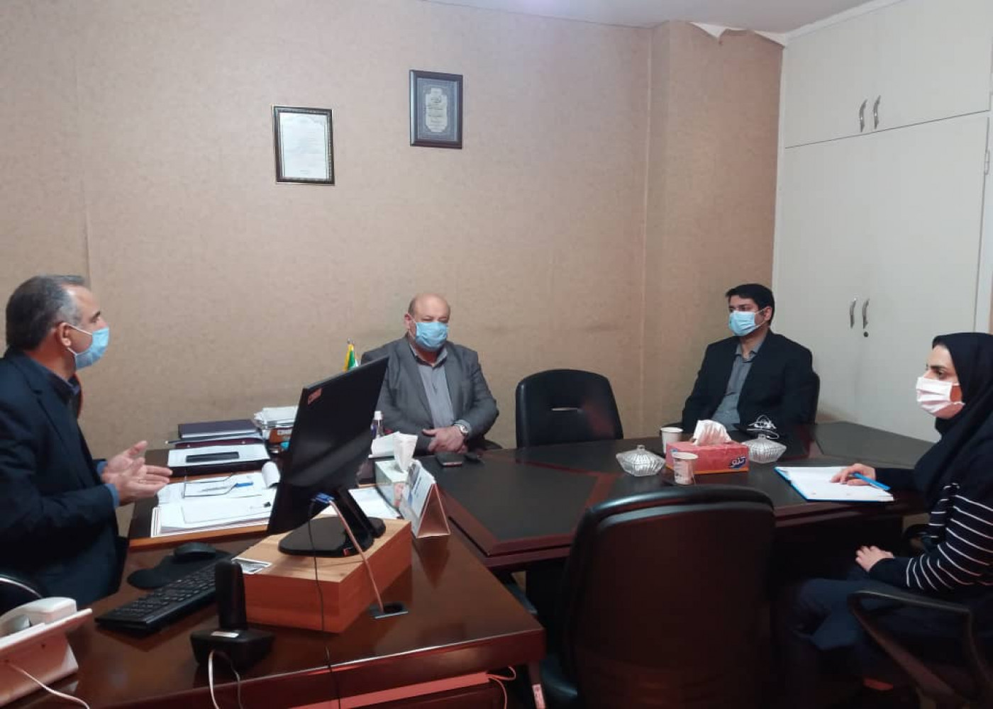 نشست توجیهی طرح ملی توسعه مشاغل خانگی خوزستان با اتاق اصناف اهواز