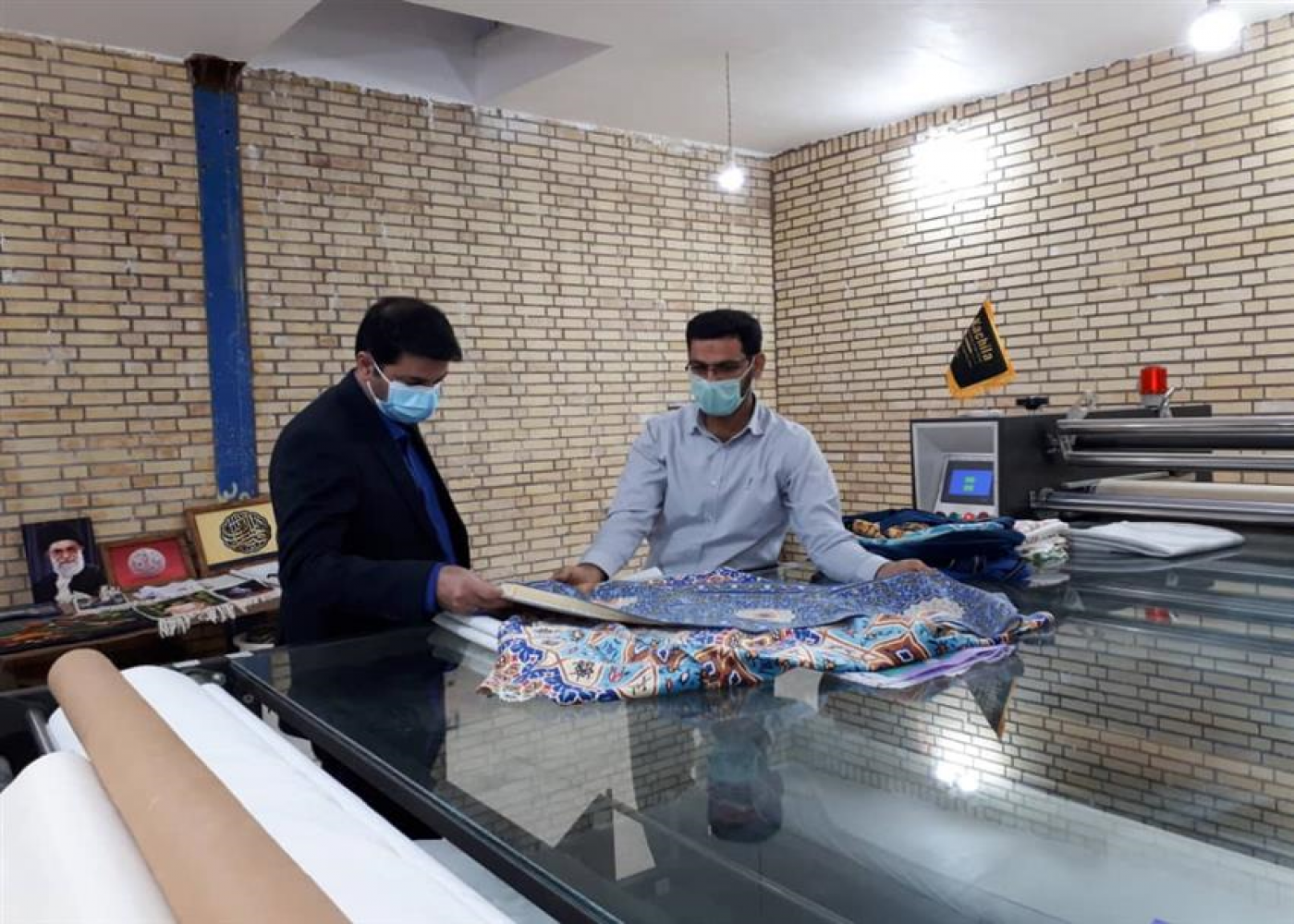 بازدید مدیران طرح توسعه مشاغل خانگی خوزستان از مرکز چاپ سابلیمیشن کاچیلا در اهواز