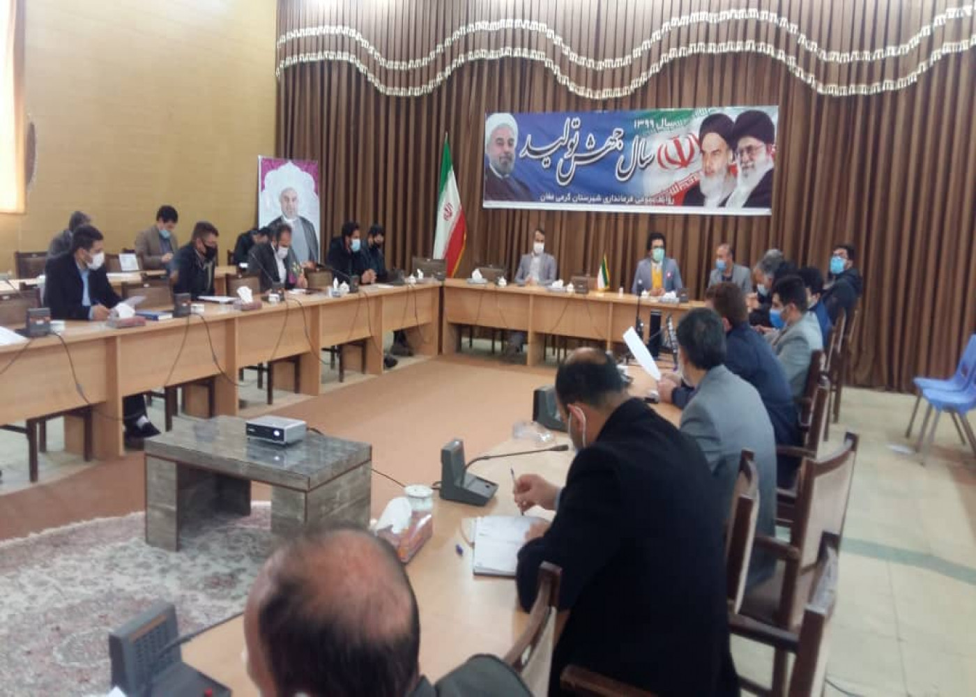 جلسه هماهنگی طرح ملی توسعه مشاغل خانگی با دهیاران شهرستان گرمی در استان اردبیل برگزار شد