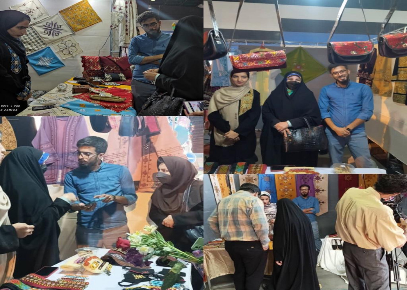 بازدید سرکارخانم همتیان سرپرست دبیرخانه ستاد ساماندهی و حمایت از مشاغل خانگی از نمایشگاه بانوان کارآفرین در مشهد