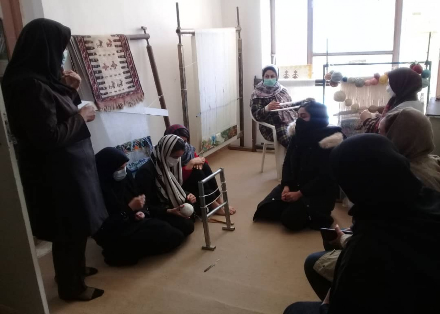 برپایی سومین دوره آموزش تخصصی گلیم بافی در خراسان‌شمالی