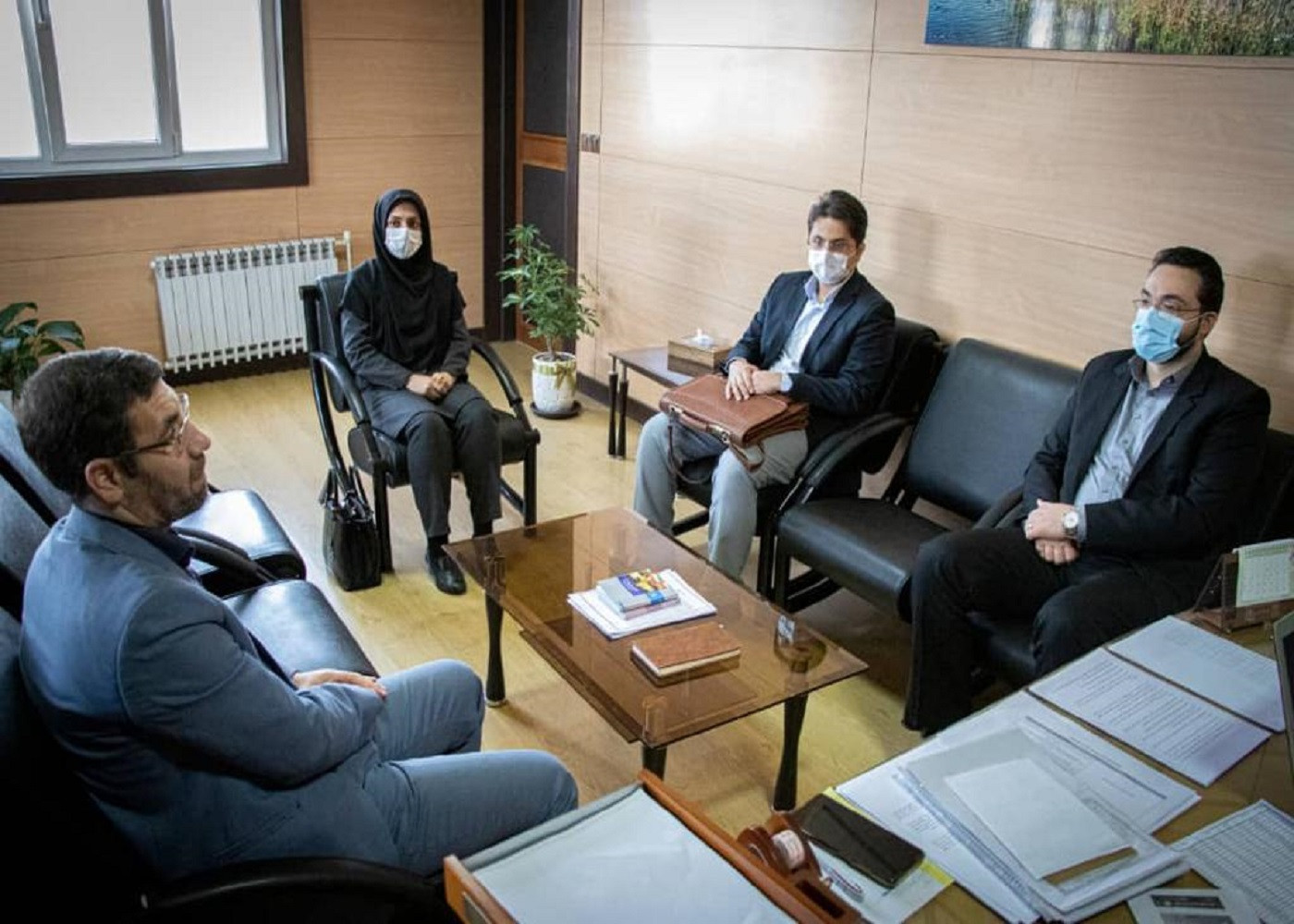 برگزاری جلسه با سرپرست اداره کل تعاون، کار و رفاه اجتماعی استان قزوین