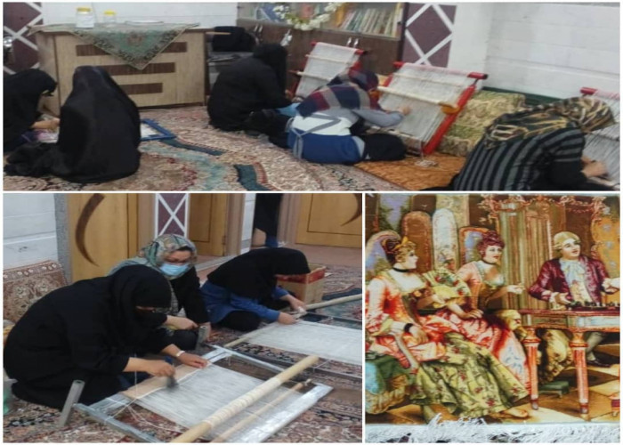 آموزش تخصصی بافت گلیم و فرش به متقاضیان در خمینی شهر اصفهان
