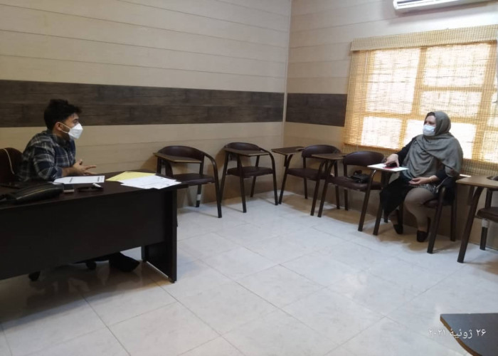 برگزاری جلسه مشاوره فضای مجازی برای متقاضی طرح مشاغل خانگی خوزستان