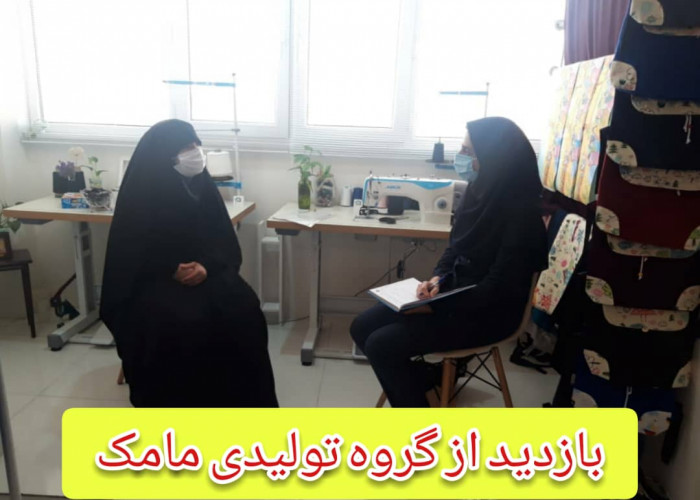 بازدید مدیر اجرایی طرح توسعه مشاغل خانگی خوزستان از گروه تولیدی فرهنگی "مامک"