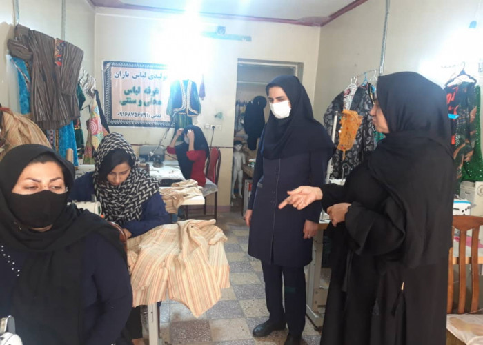 حضور تیم اجرایی طرح مشاغل خانگی خوزستان در کارگاه "پوشاک دیروزی و امروزی باران" اندیمشک