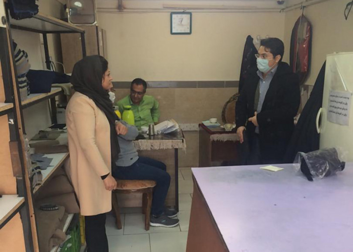 بازدید از کارگاه پیشران خیاطی طرح ملی توسعه مشاغل خانگی استان قزوین
