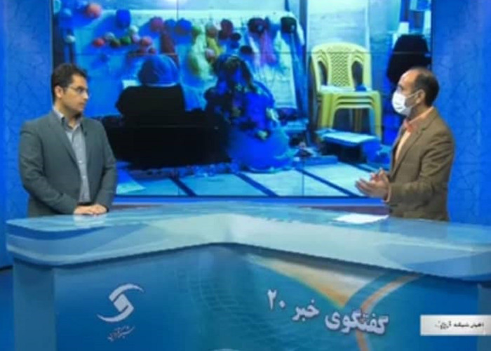 مصاحبه در خصوص طرح ملی توسعه مشاغل خانگی با خبر ساعت 20 شبکه استانی قزوین