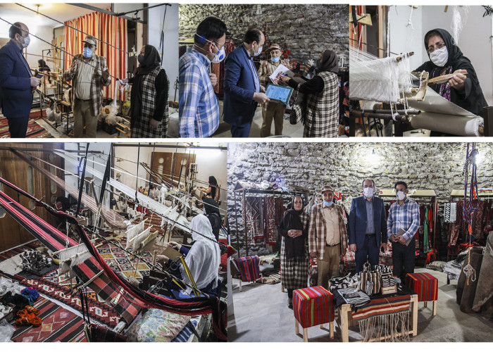 بازدید از کارگاه تولیدی یکی از پیشران های طرح ملی مشاغل خانگی در استان سمنان