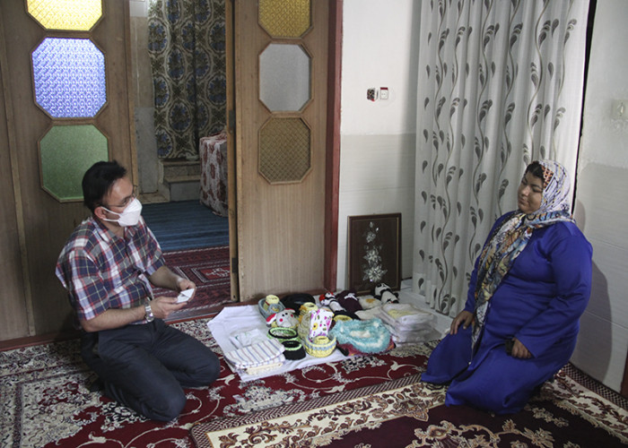 بازدید از کارگاه کوچک متقاضی مشاغل خانگی در شهر مجن شاهرود