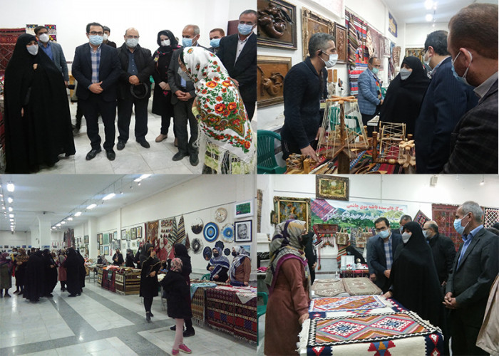 بازدید سرپرست دفتر امور زنان و خانواده استانداری سمنان از نمایشگاه تولیدات مشاغل خانگی در سمنان