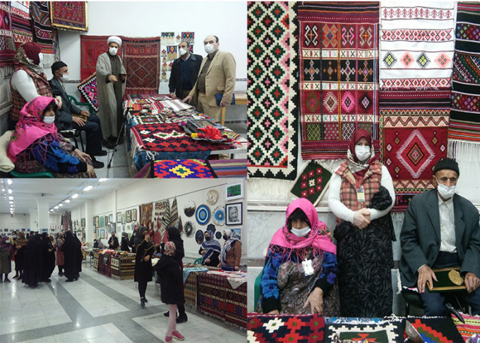 بازدید سرپرست و معانین جهاددانشگاهی استان سمنان از نمایشگاه تولیدات مشاغل خانگی در سمنان