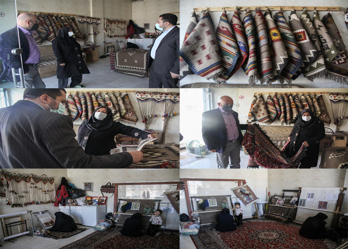 بازدید از کارگاه تولیدی یکی از پیشران های طرح ملی مشاغل خانگی در استان سمنان