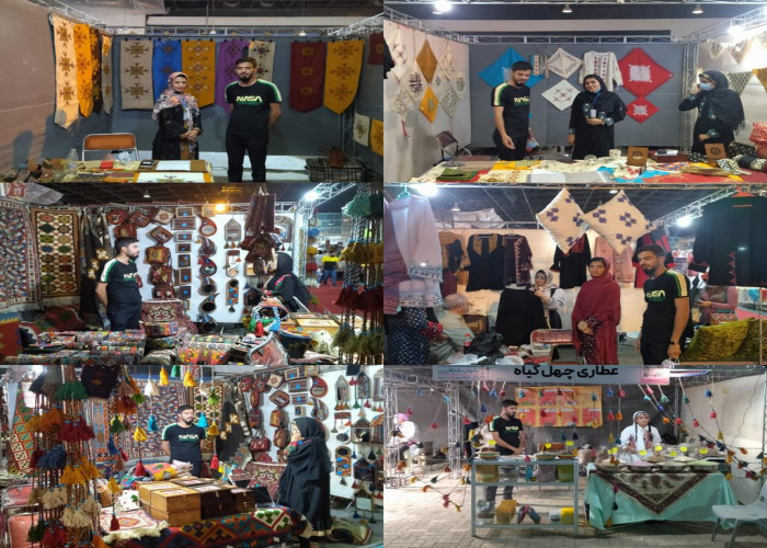 بازدید مدیر اجرایی طرح ملی توسعه مشاغل خانگی از نمایشگاه بانوان کارآفرین در مشهد مقدس