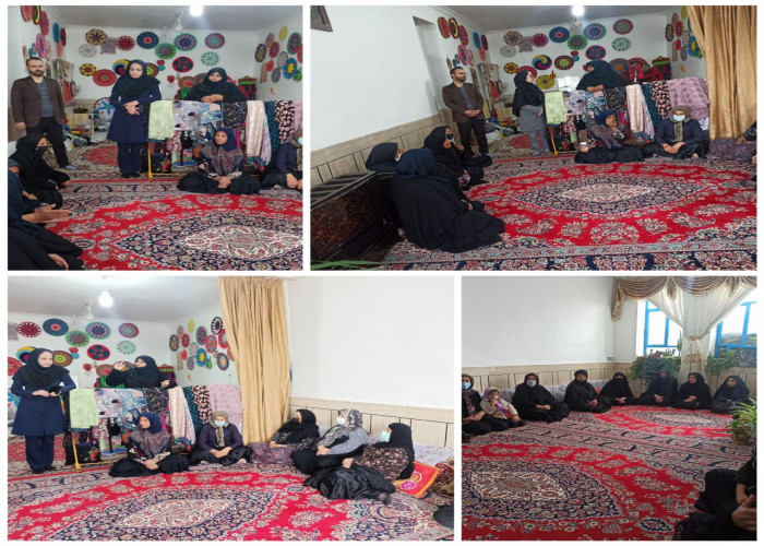 برگزاری کارگاه توجیهی برای نخ ریسان روستای جابر انصار شهرستان آبدانان