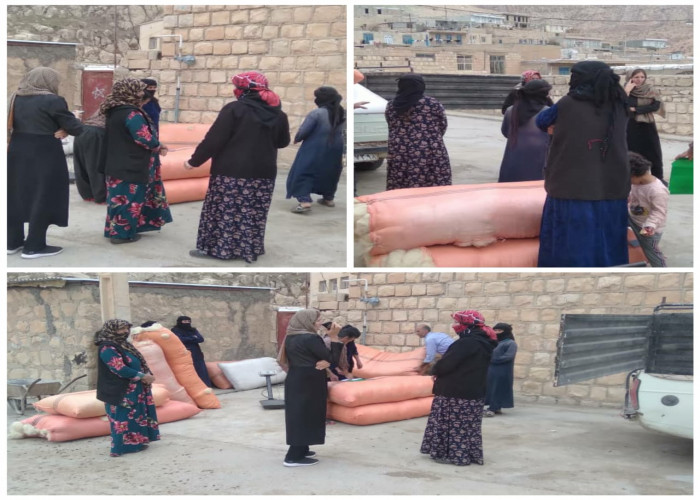 اتصال به بازار ۱۳ نفر ازمتقاضیان طرح ملی مشاغل خانگی در روستای میانقلعه شهرستان هلیلان
