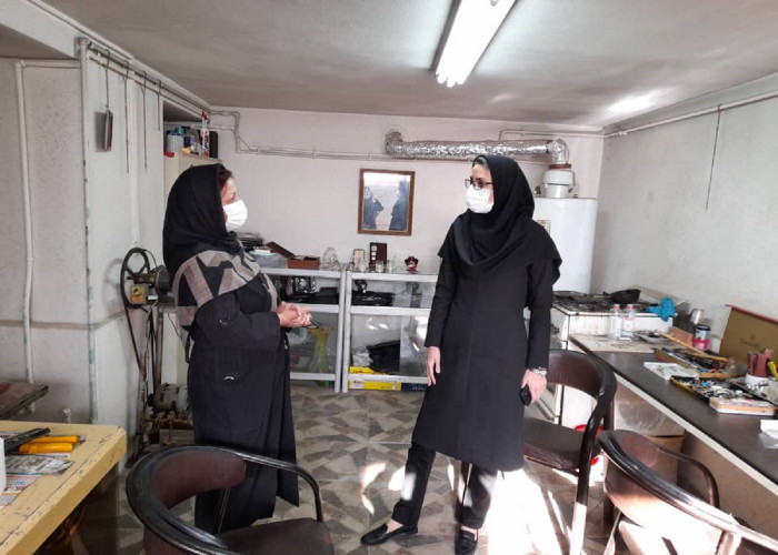 بازدید از کارگاه ملیله‌سازی در استان زنجان