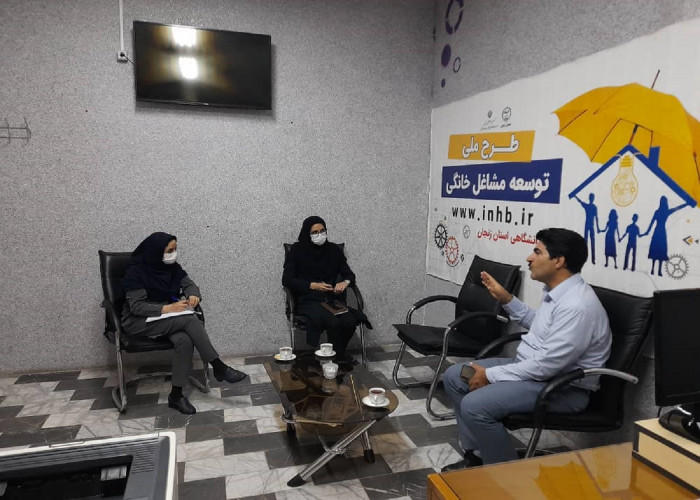 جلسه با پیشران طرح توسعه مشاغل خانگی در زنجان