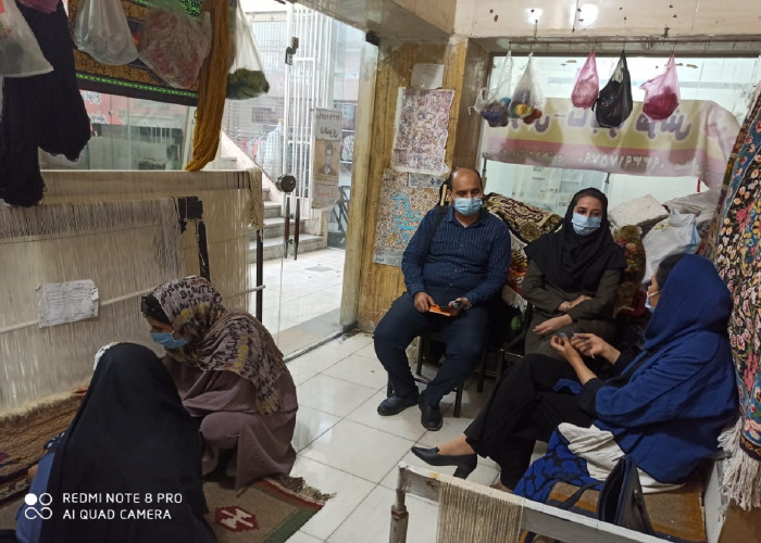 بازدید از کارگاه آموزشی گلیم بافی شهرستان دشتستان