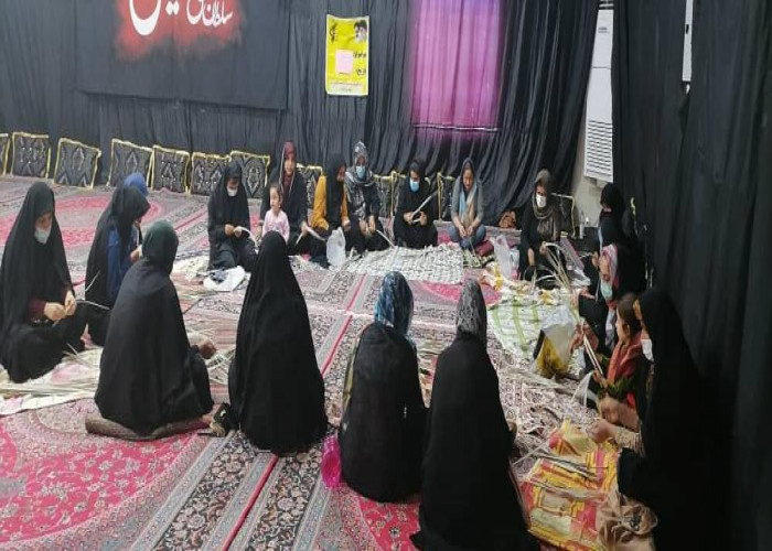 برگزاری کارگاه حصیر بافی در دشتستان
